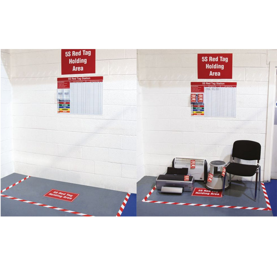 5S Red Tag Holding Area Sign – Lean Workplace Signage